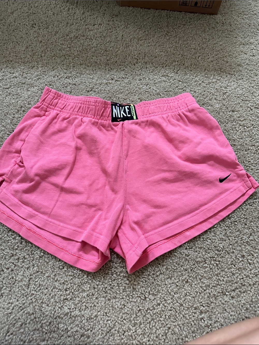 Nike Pink Women's Athletic Shorts with Swoosh